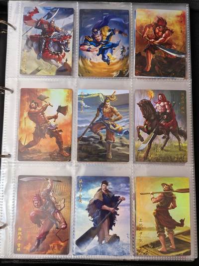 粤A卡牌第10期（9月17日22:00截拍） 【套卡】豪卡水浒无双篇108将-砂闪工艺 一套108张