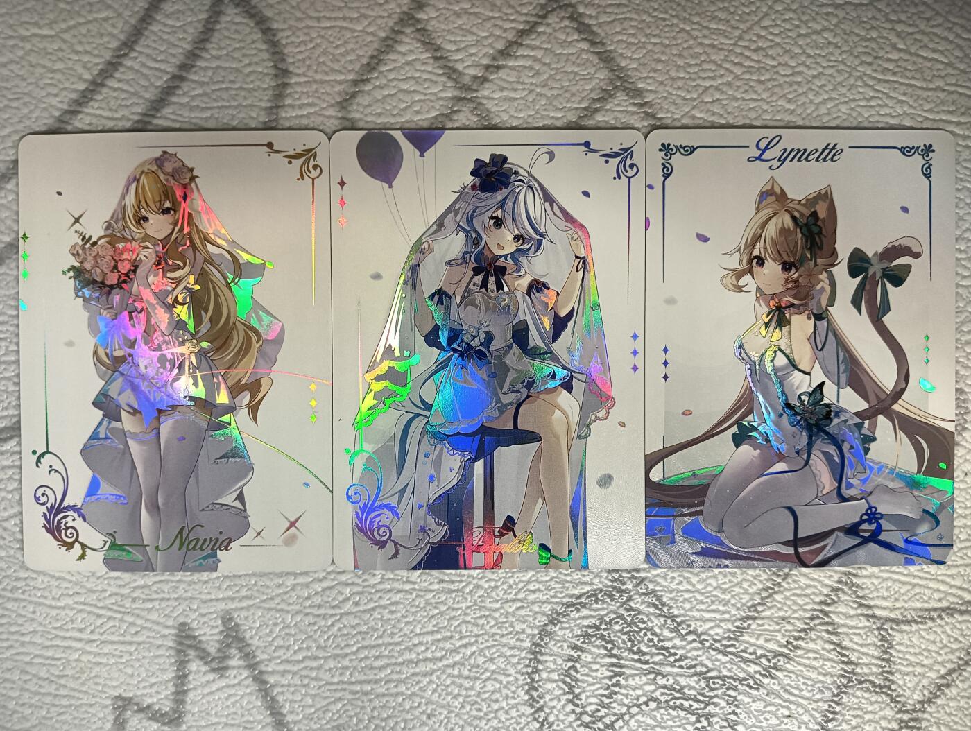 花开卡拍第38期（9月14号周日截拍，品控勿拍!!!拍品不寄存，运费5元，自制卡难免瑕疵，可能存在轻微撞角爆边等出厂瑕疵，品控介意勿拍！） 妹卡，DR花嫁，彩闪三张