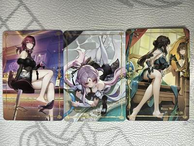 花开卡拍第38期（9月14号周日截拍，品控勿拍!!!拍品不寄存，运费5元，自制卡难免瑕疵，可能存在轻微撞角爆边等出厂瑕疵，品控介意勿拍！） - 崩坏 星穹铁道 烫金银闪  3张