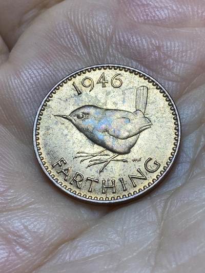 2025年第九十场(总第一百一十六场）外国好品散币(免佣金) - 英国🇬🇧1946年1法新(乔治六世第一版)