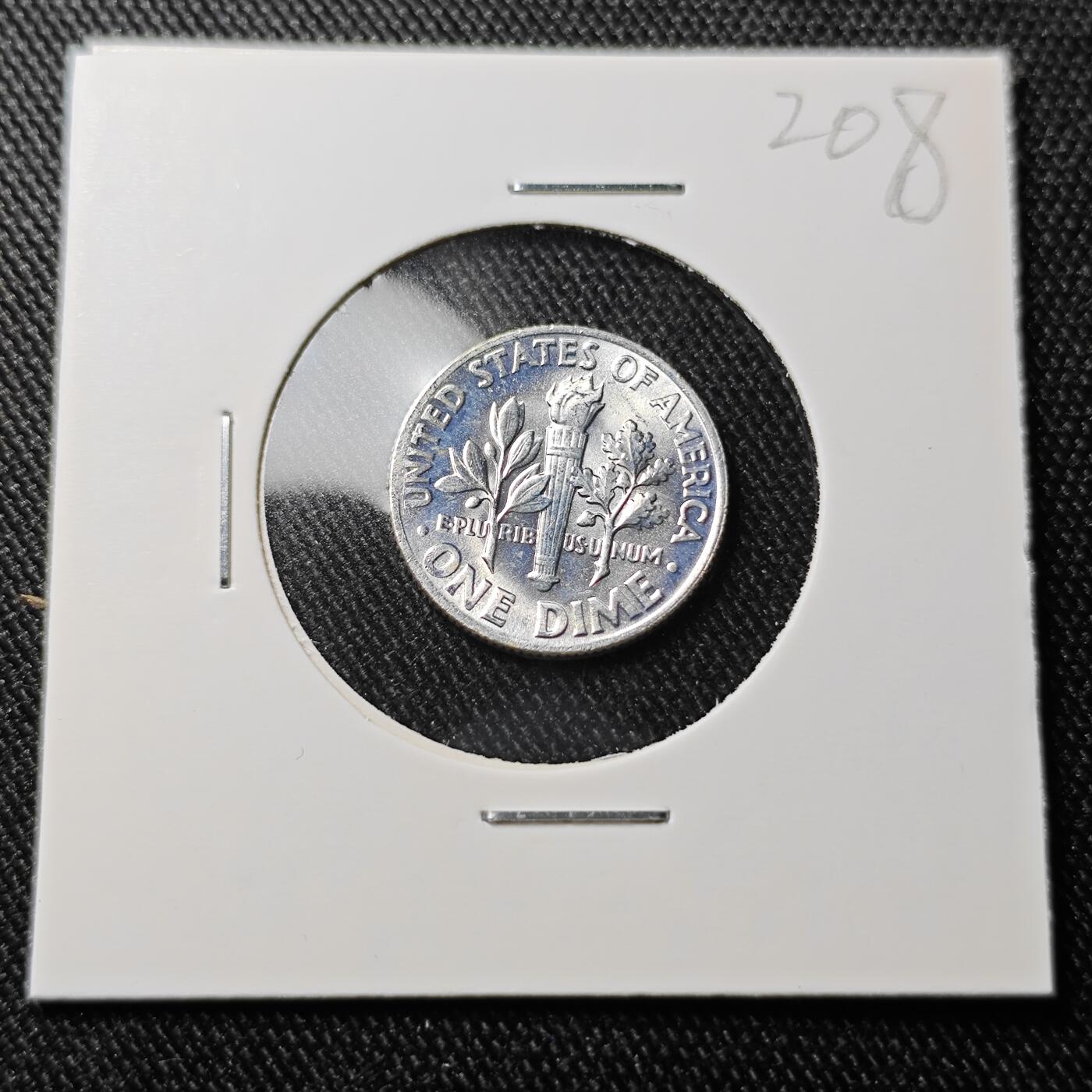 KK钱币收藏小铺 套币专场 2月预留时间 周末发货  1964美国10分银币 好品
