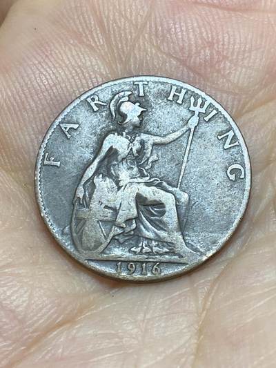2025年第九十场(总第一百一十六场）外国好品散币(免佣金) - 英国🇬🇧1916年1法新(乔治五世第一版)