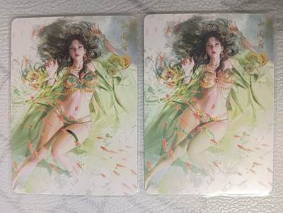 花开卡拍第38期（9月14号周日截拍，品控勿拍!!!拍品不寄存，运费5元，自制卡难免瑕疵，可能存在轻微撞角爆边等出厂瑕疵，品控介意勿拍！） - 焱卡文化-燎原 刷子 妖姬传/人间传 小周后 幻彩普卡