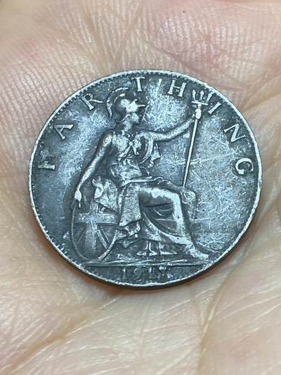 2025年第九十场(总第一百一十六场）外国好品散币(免佣金) - 英国🇬🇧1917年1法新(乔治五世第一版)
