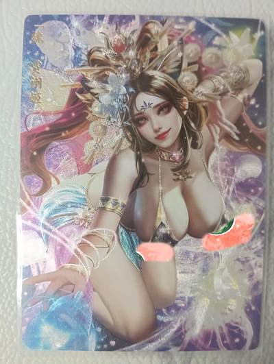 花开卡拍第38期（9月14号周日截拍，品控勿拍!!!拍品不寄存，运费5元，自制卡难免瑕疵，可能存在轻微撞角爆边等出厂瑕疵，品控介意勿拍！） - 卡玩帕克 魂姬三国 贾诩姬 粗闪 一张