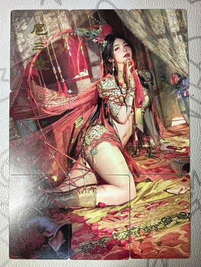 花开卡拍第38期（9月14号周日截拍，品控勿拍!!!拍品不寄存，运费5元，自制卡难免瑕疵，可能存在轻微撞角爆边等出厂瑕疵，品控介意勿拍！） - 燎原卡牌 人间传 扈三娘 九拼 9张