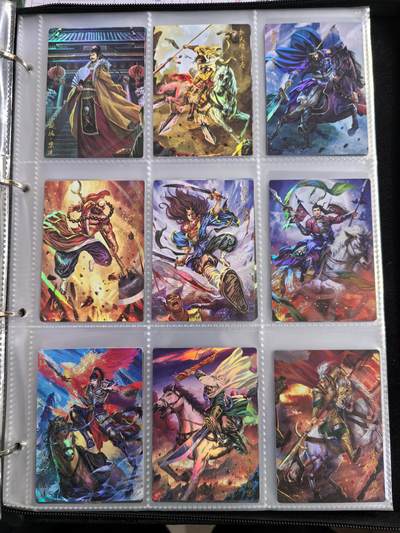 粤A卡牌第10期（9月17日22:00截拍） 【套卡】豪卡水浒忠义篇108将-彩闪工艺 一套108张