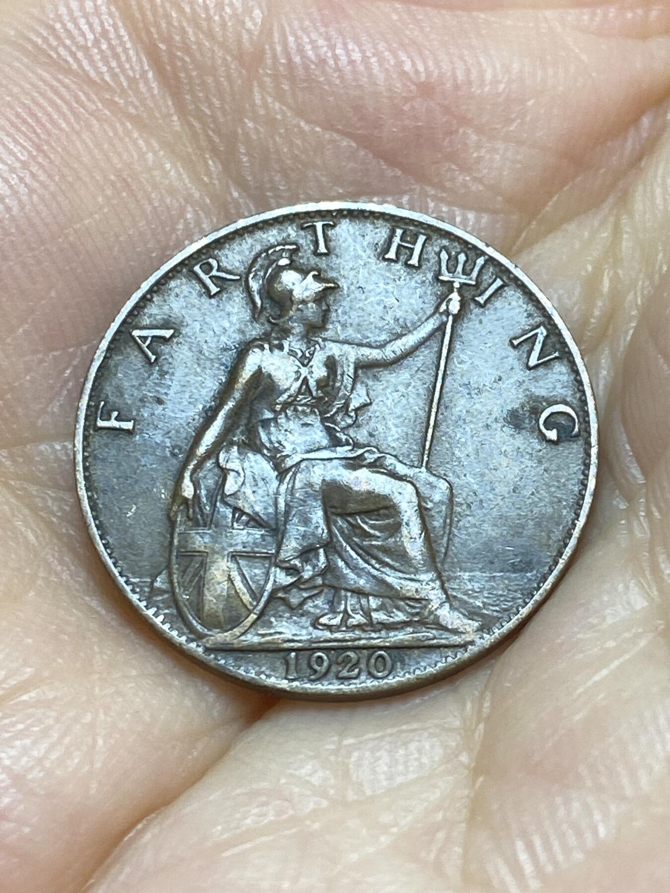 2025年第九十场(总第一百一十六场）外国好品散币(免佣金) 英国🇬🇧1920年1法新(乔治五世第二版)
