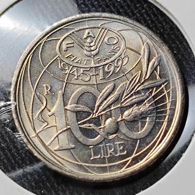 KK钱币收藏小铺 套币专场 2月预留时间 周末发货 -  意大利100里拉纪念币 好品