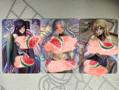 花开卡拍第38期（9月14号周日截拍，品控勿拍!!!拍品不寄存，运费5元，自制卡难免瑕疵，可能存在轻微撞角爆边等出厂瑕疵，品控介意勿拍！） - 枕边尤物08 3张艺术卡 折光彩闪