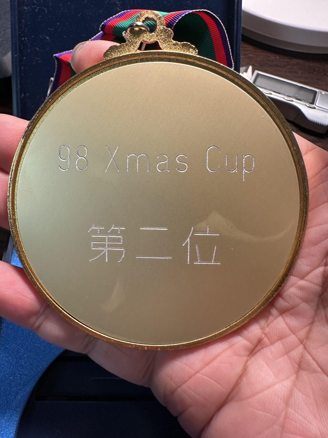 蒂克钱币-第40场 日本徽章 企业章自动拍 98年 网球大赛厚重镀金章 80mm 268g 带盒