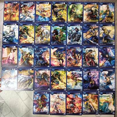 花开卡拍第38期（9月14号周日截拍，品控勿拍!!!拍品不寄存，运费5元，自制卡难免瑕疵，可能存在轻微撞角爆边等出厂瑕疵，品控介意勿拍！） - 燎原三国豪杰传 普卡 33张