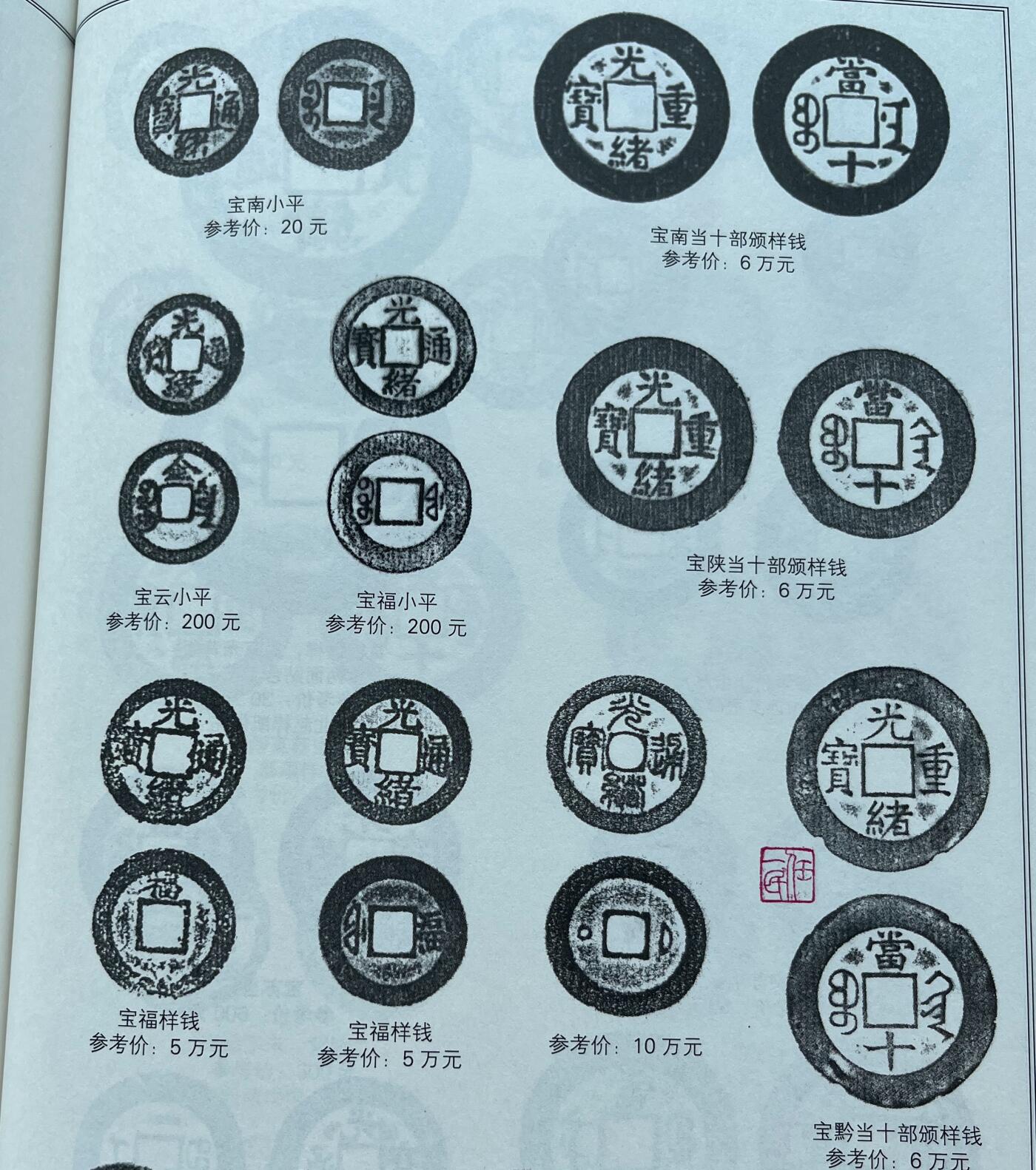 日本战争债券、英国伊二女王末版纸币套、哈萨克斯坦2万坚戈纪念钞、民国钞、台湾经济振兴券，台湾原住民系列套币/生肖银币，新疆喀什饷银五钱，康熙/光绪铜钱，哈萨克斯坦精制纪念银币，荷属东印度爪哇岛小铜块。彼得堡世界钱币勋章拍卖第133期 光绪通宝小平钱一组9枚，宝泉、宝源局(含满文出头宝)，宝东、宝蓟、宝福。含23+大尺寸，蓟/福局较少见。品相都不错，市价小几十元一枚