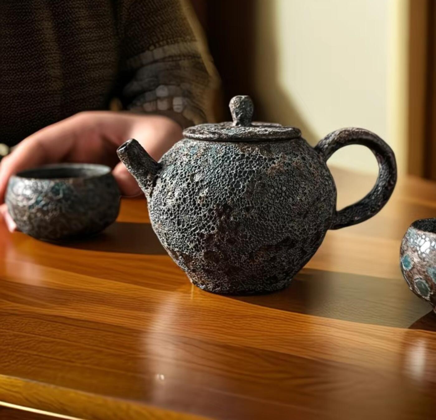 精品粗陶壶专场 虫洞冰烟梦商壶