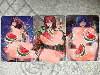 花开卡拍第38期（9月14号周日截拍，品控勿拍!!!拍品不寄存，运费5元，自制卡难免瑕疵，可能存在轻微撞角爆边等出厂瑕疵，品控介意勿拍！） - 枕边尤物03 3张艺术卡 折光彩闪
