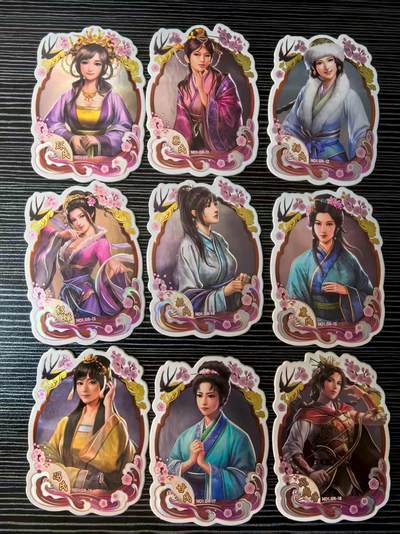 粤A卡牌第10期（9月17日22:00截拍） 【套卡】卡动 三国志8 REMAKE 红颜卡一套（27张）