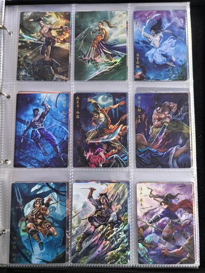 粤A卡牌第10期（9月17日22:00截拍） 【套卡】豪卡水浒忠义篇108将-彩闪工艺 一套108张