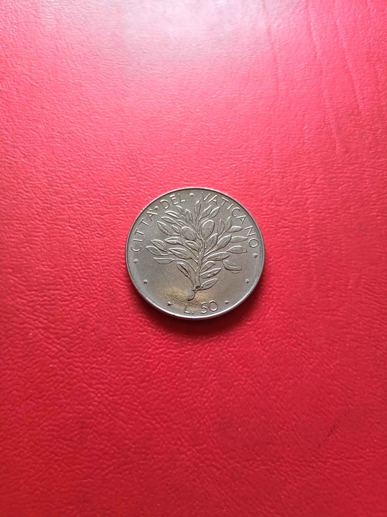 【云涧收藏】第六十二场 梵帝冈1972年50里拉，UNC