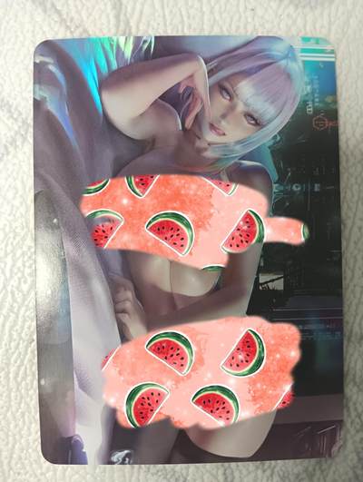 花开卡拍第38期（9月14号周日截拍，品控勿拍!!!拍品不寄存，运费5元，自制卡难免瑕疵，可能存在轻微撞角爆边等出厂瑕疵，品控介意勿拍！） - 艺术卡 卡将 赛博朋克1 彩闪单卡