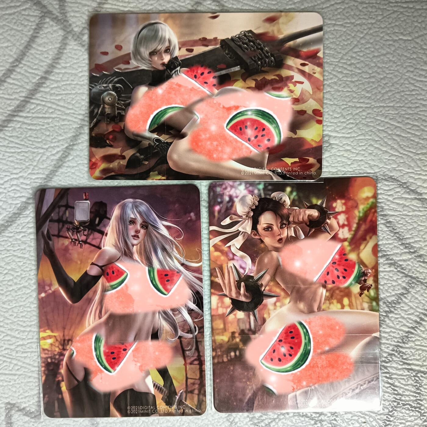 花开卡拍第38期（9月14号周日截拍，品控勿拍!!!拍品不寄存，运费5元，自制卡难免瑕疵，可能存在轻微撞角爆边等出厂瑕疵，品控介意勿拍！） 卡将动漫卡（卡背艺术） 彩闪3张