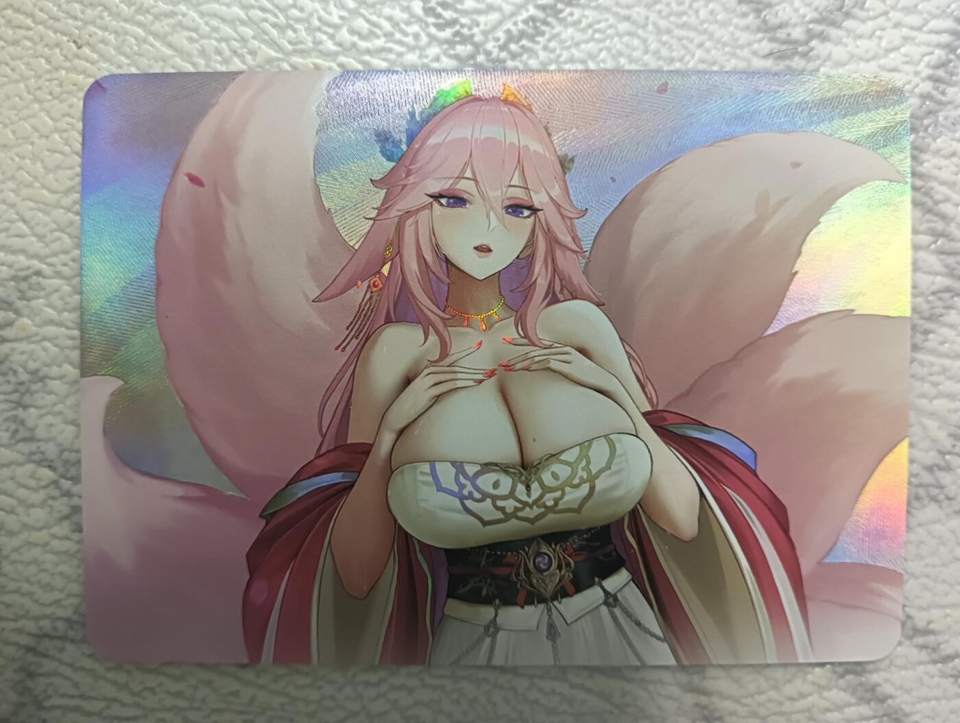 花开卡拍第38期（9月14号周日截拍，品控勿拍!!!拍品不寄存，运费5元，自制卡难免瑕疵，可能存在轻微撞角爆边等出厂瑕疵，品控介意勿拍！） 卡将 九尾狐大雷单卡