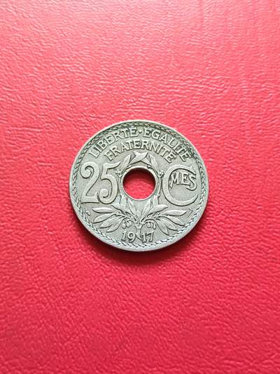 【云涧收藏】第六十二场 - 法国1917年25生丁，特年