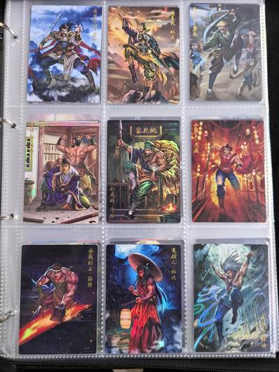粤A卡牌第10期（9月17日22:00截拍） 【套卡】豪卡水浒忠义篇108将-彩闪工艺 一套108张