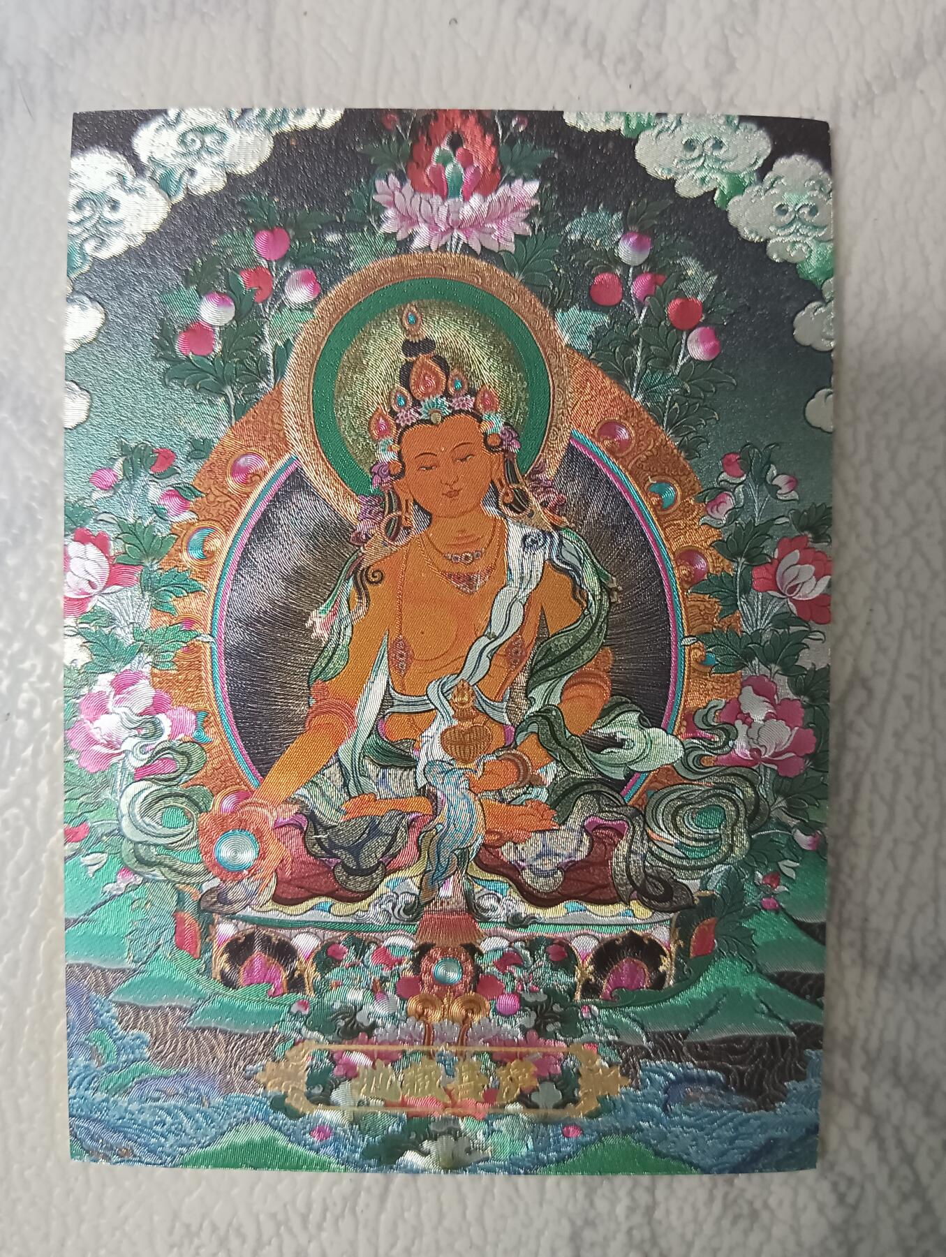 花开卡拍第38期（9月14号周日截拍，品控勿拍!!!拍品不寄存，运费5元，自制卡难免瑕疵，可能存在轻微撞角爆边等出厂瑕疵，品控介意勿拍！） 唐嘎 地藏菩萨 粗闪厚卡 