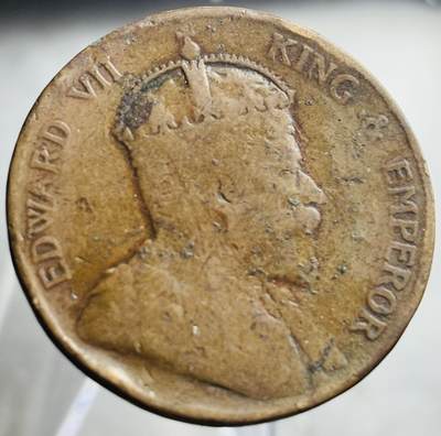 文馨钱币收藏第 271 场， 长期接收代拍品 - 1905 年英属香港大一仙铜币，爱德华七世版