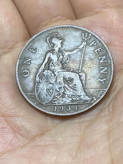 2025年第九十场(总第一百一十六场）外国好品散币(免佣金) - 英国🇬🇧1934年1便士(乔治五世第三版)