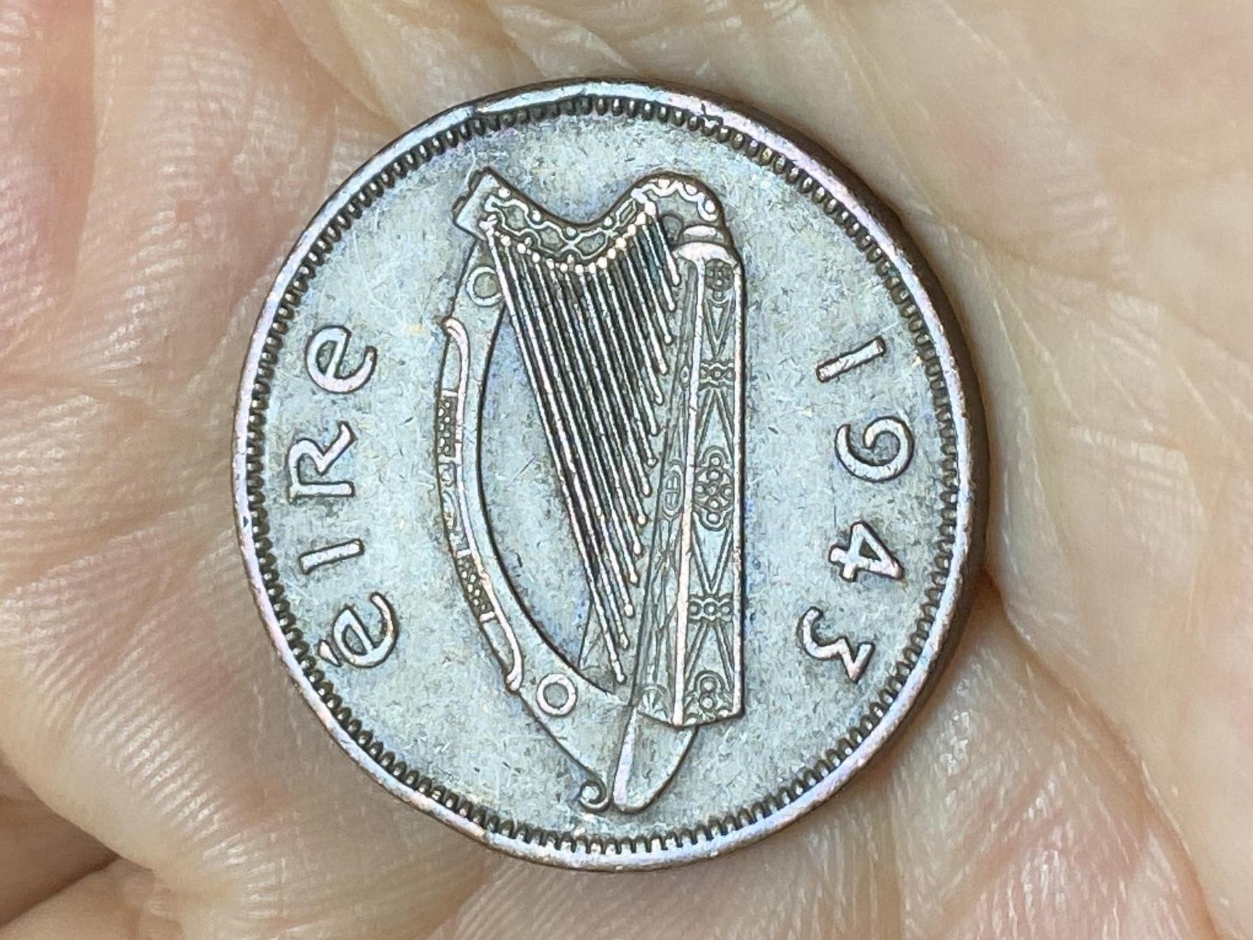 2025年第九十场(总第一百一十六场）外国好品散币(免佣金) 爱尔兰🇮🇪1943年1/2便士(共和国时期第一套)