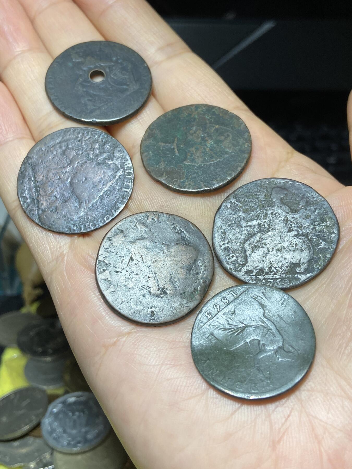 2025年第九十场(总第一百一十六场）外国好品散币(免佣金) 差品铜代币6枚