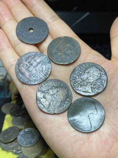 2025年第九十场(总第一百一十六场）外国好品散币(免佣金) - 差品铜代币6枚
