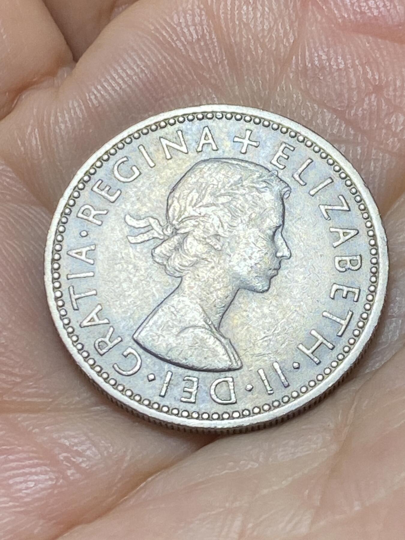 2025年第九十场(总第一百一十六场）外国好品散币(免佣金) 英国🇬🇧1963年1先令(伊丽莎白二世青年桂冠，第二版，英格兰盾徽)