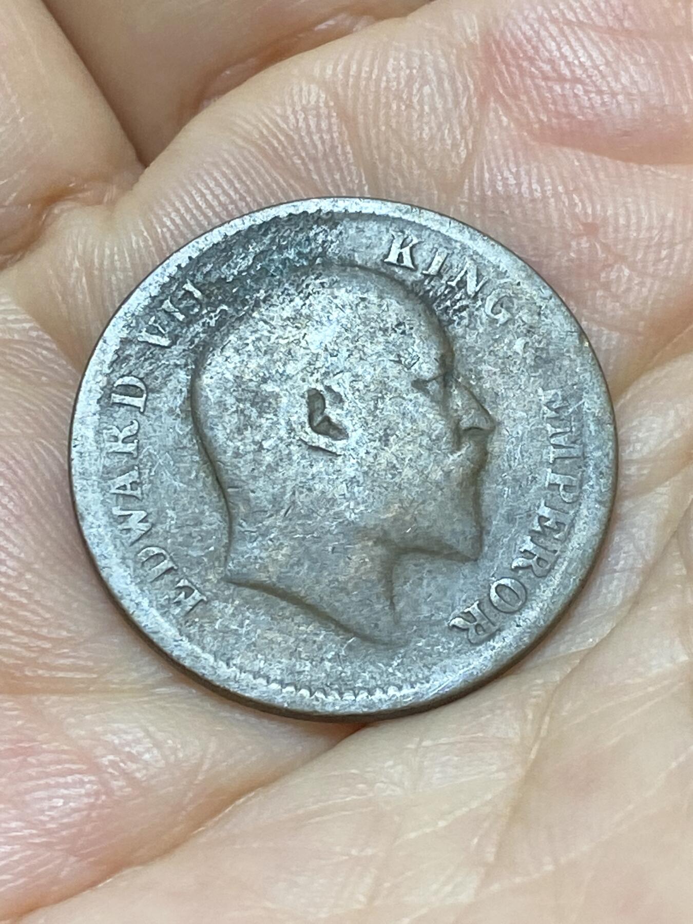 2025年第九十场(总第一百一十六场）外国好品散币(免佣金) 英属印度1907四分之一安娜(爱德华七世时期，第二版)
