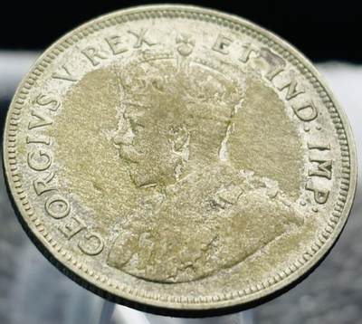 文馨钱币收藏第 272 场， 长期接收代拍品 - 包浆好品 1922 年英属东非乔治五世 1 先令银币，第一版