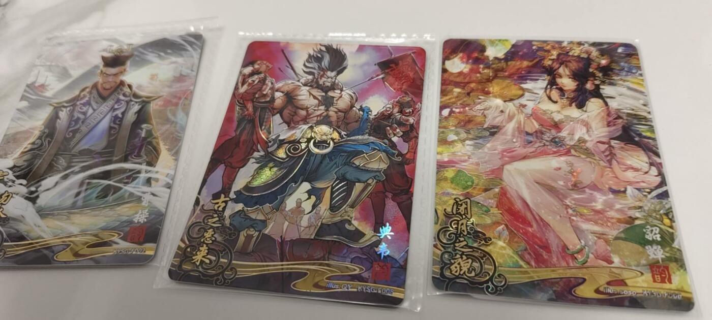 秋原瞳的小店第二十二期（持续收拍，卡游各系列最新活动卡一次看过瘾） 卡游三国流芳传韵一弹3张，包括貂蝉