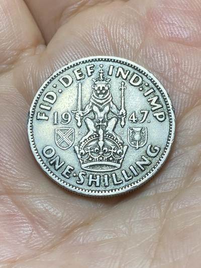2025年第九十场(总第一百一十六场）外国好品散币(免佣金) - 英国🇬🇧1947年1先令(乔治六世第二版，苏格兰坐狮，首发年仅发行2年)