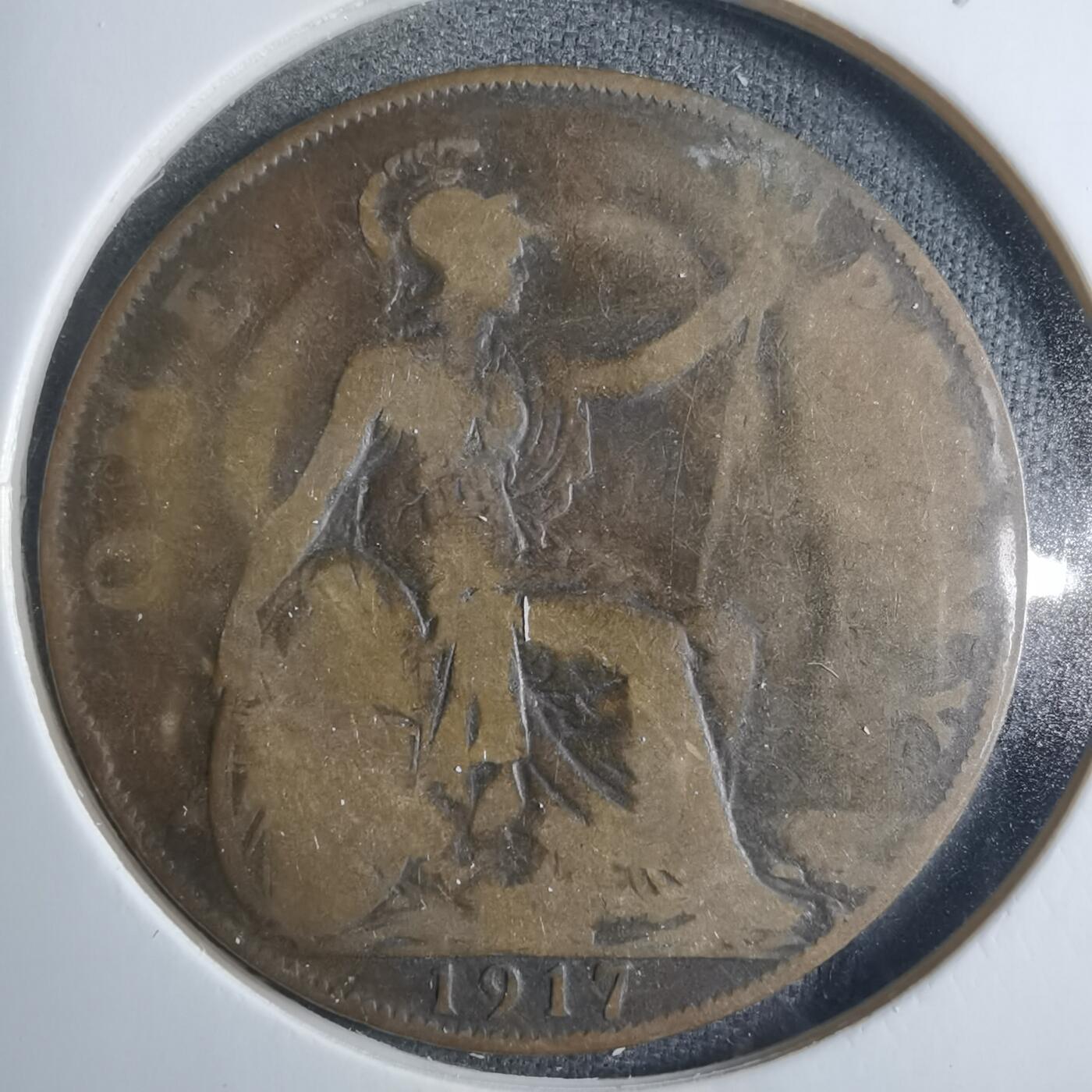 沼泽如烟--第838场 英国1917年1便士