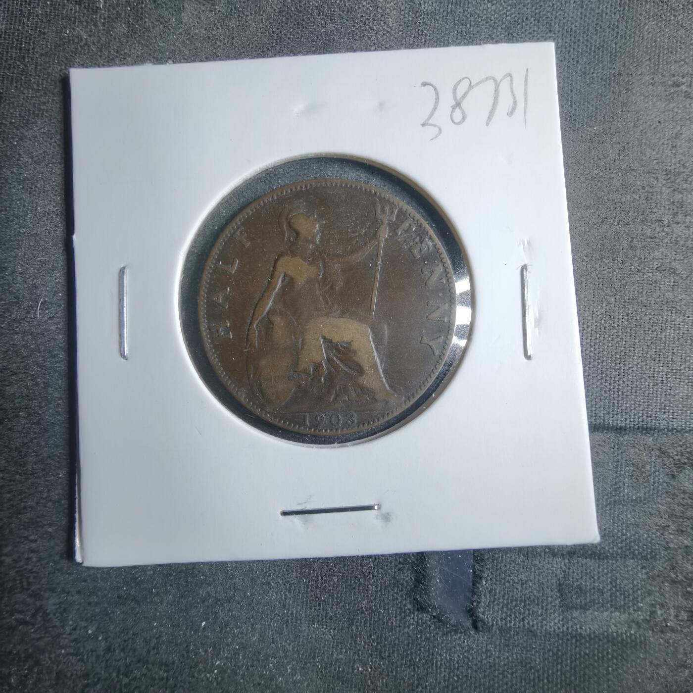 沼泽如烟--第838场 英国1903年半便士