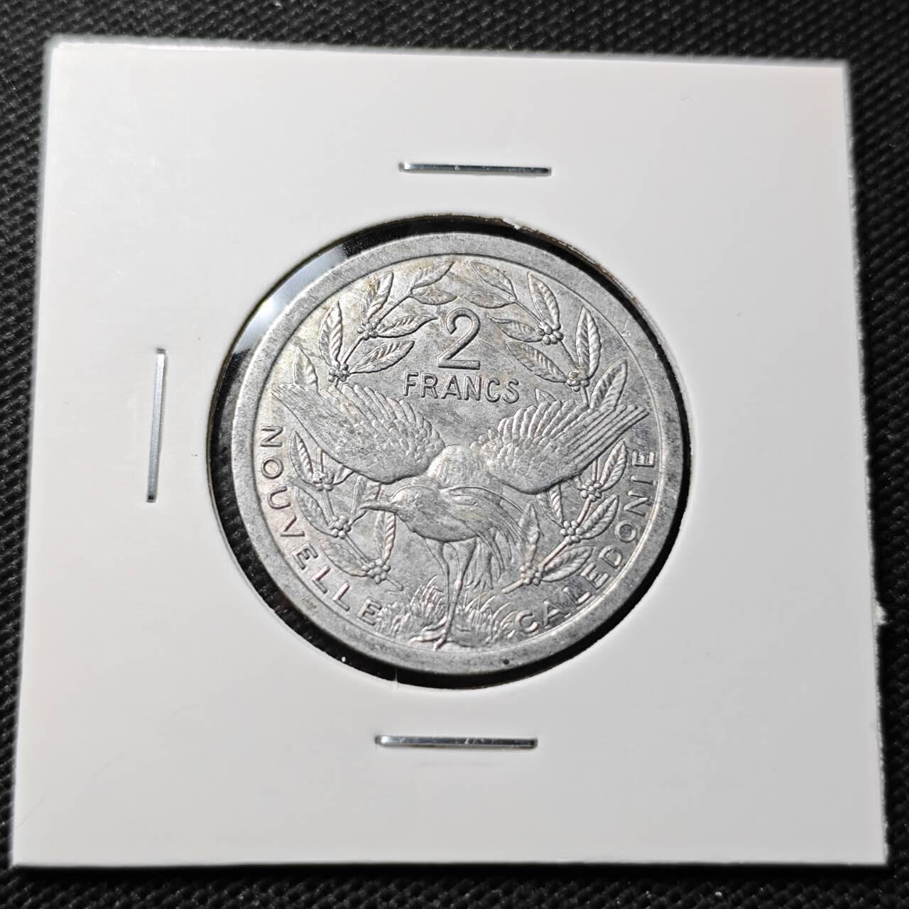 KK钱币收藏小铺 第336场 2月预留时间 周末发货 1991法属新容里多尼亚2法郎