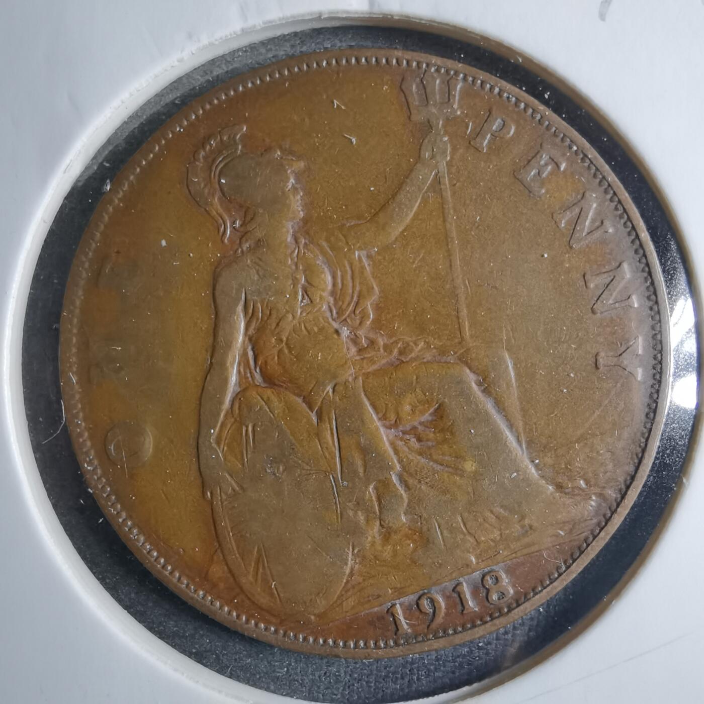 沼泽如烟--第838场 英国1918年1便士
