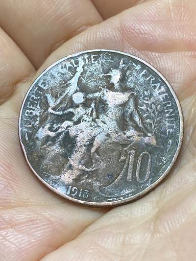 2025年第九十场(总第一百一十六场）外国好品散币(免佣金) - 法国🇫🇷1913年10生丁