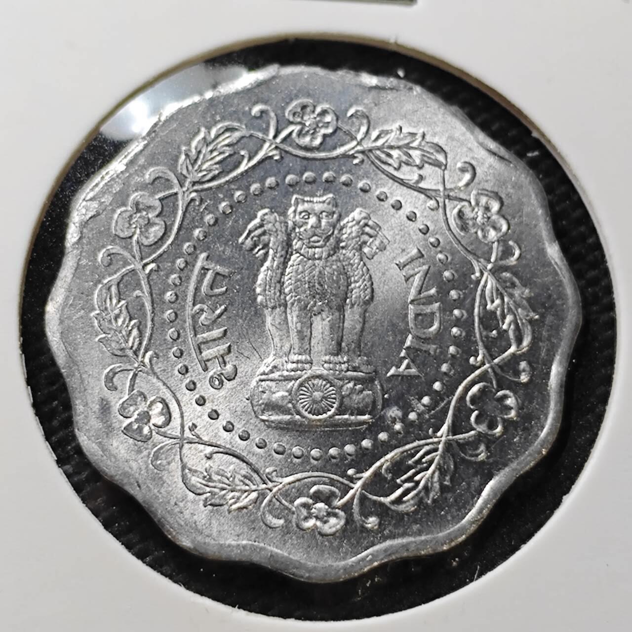 KK钱币收藏小铺 第336场 2月预留时间 周末发货  1980印度10派沙 好品