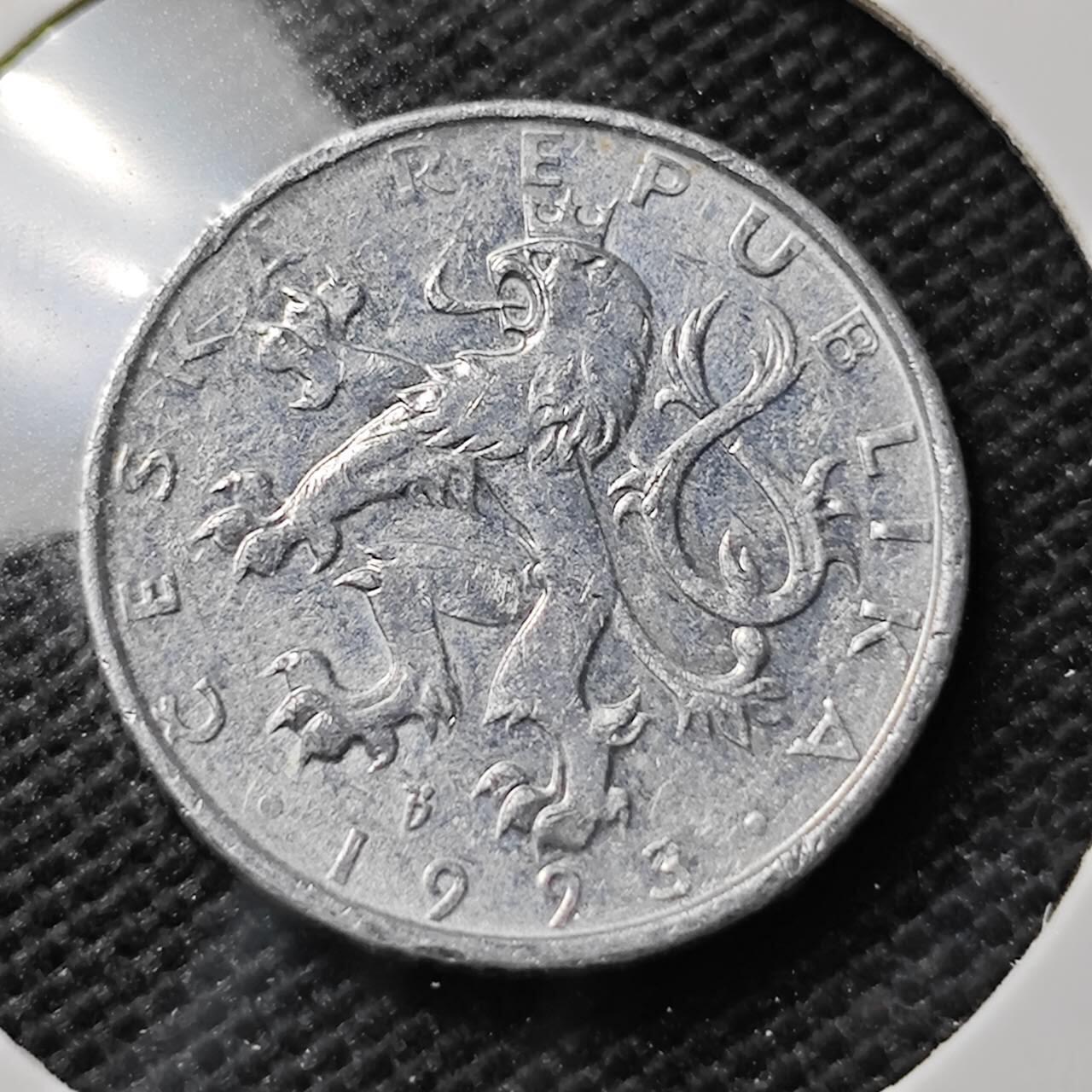 KK钱币收藏小铺 第336场 2月预留时间 周末发货 1993捷克50分 