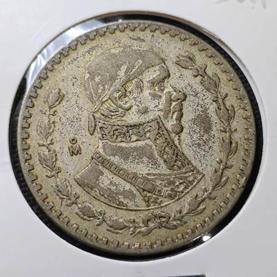 KK钱币收藏小铺 第336场 2月预留时间 周末发货 - 1961墨西哥1比索银币 