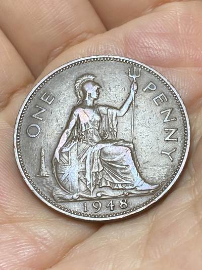 2025年第九十场(总第一百一十六场）外国好品散币(免佣金) - 英国🇬🇧1948年1便士(乔治六世第一版，关门年)