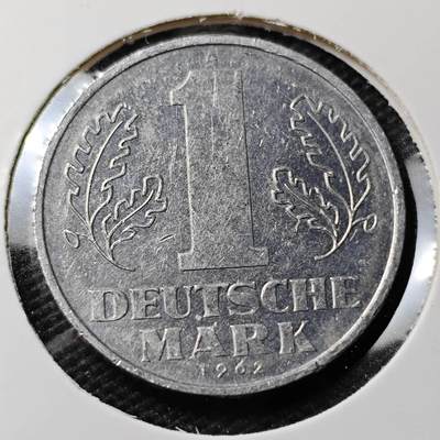 KK钱币收藏小铺 第336场 2月预留时间 周末发货 - 1962德国1马克 