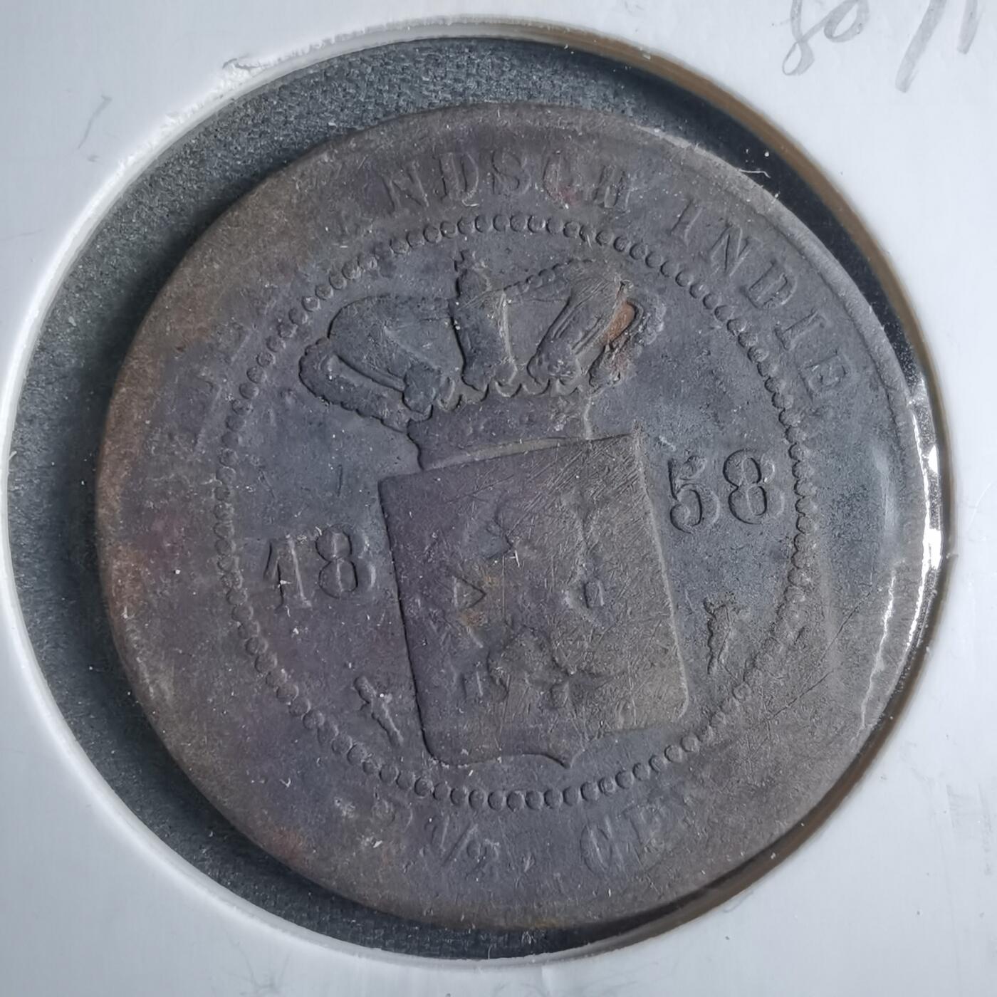 沼泽如烟--第838场 荷属东印度1858年2.5分