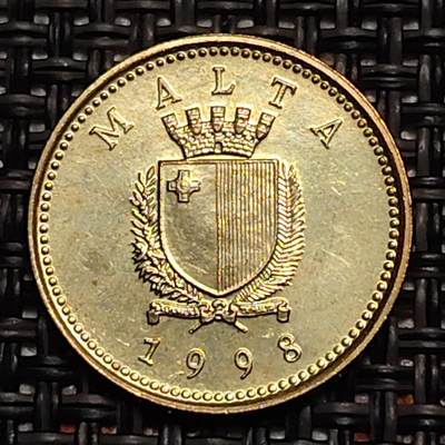 布加迪🐬～世界钱币(上海)🌾第 243 期 /  各国套币和散币 - 马耳他🇲🇹 1998年 1分